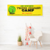 テニスのサマーキャンプの旗 横断幕 (インサイチュ)