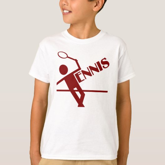 テニスのシャツ – スタイルとカラーをカスタマイズ選択 Tシャツ (正面)