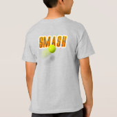 テニスのスマッシュ Tシャツ (裏面)