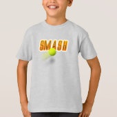 テニスのスマッシュ Tシャツ (正面)