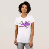 テニスのタコ女性アパレルTシャツ Tシャツ (正面フル)