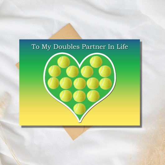 テニスのダブルスパートナー ライフ テニス カード
