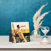 テニスのダブルス戦 フォトプラーク (インサイチュ)