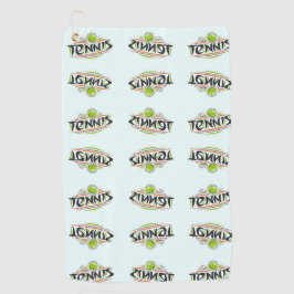 テニスのダブルテニス ゴルフタオル