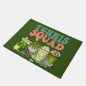 テニスのチームとテニスのドリンク選手 ドアマット (アングル)