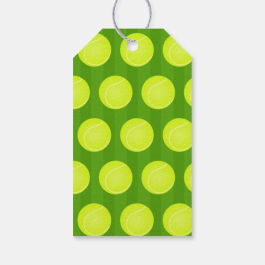 テニスのテーマパーティーゲストサンキュー ギフトタグ (裏面)