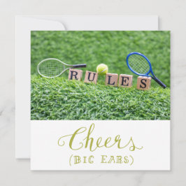 テニスのテーマ サンキューカード