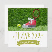 テニスのテーマ サンキューカード (正面/裏面)