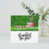 テニスのテーマ サンキューカード (スタンド正面)