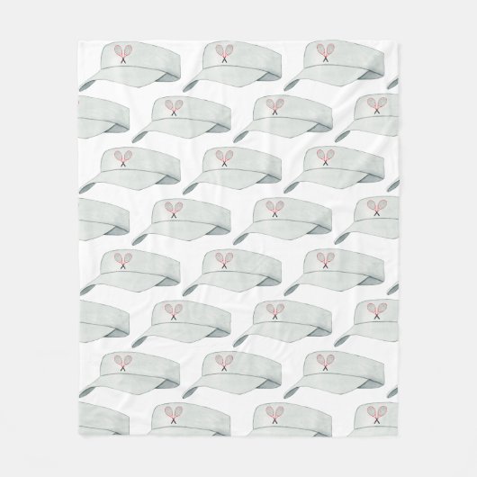 テニスのテーマ フリースブランケット (正面)