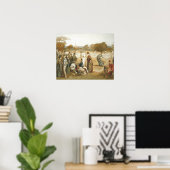 テニスのトップオールドスクール ポスター (ホームオフィス)