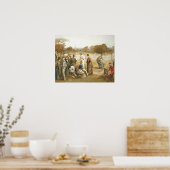 テニスのトップオールドスクール ポスター (キッチン)