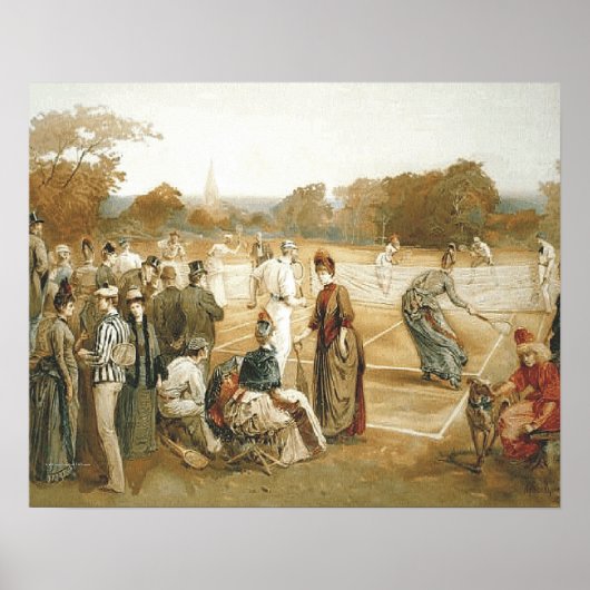 テニスのトップオールドスクール ポスター (正面)