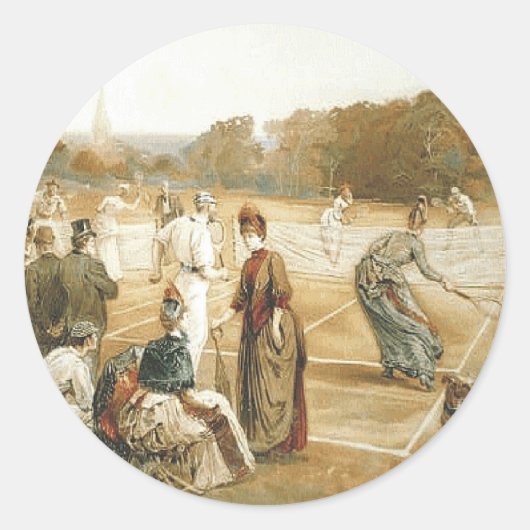 テニスのトップオールドスクール ラウンドシール (正面)