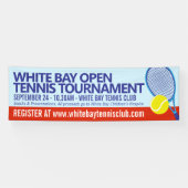 テニスのトーナメントオープンイベントシンプルグラフィック 横断幕 (横)