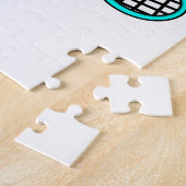 テニスのニンジンとテニスラケット ジグソーパズル (側面)