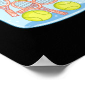 テニスのハッピーピル ポスター (角)
