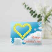 テニスのハートのバレンタインデー シーズンポストカード (スタンド正面)