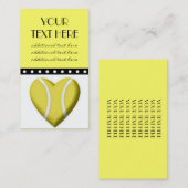 テニスのハート 名刺 (正面/裏面)