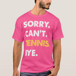 テニスのバイテニスができまおもしろいせん Tシャツ