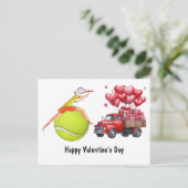 テニスのバレンタインデーとハートラブ シーズンポストカード (スタンド正面)