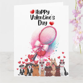 テニスのバレンタインデーを愛でプレイヤーへ カード