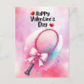 テニスのバレンタインデーを愛でプレイヤーへ シーズンポストカード (正面)