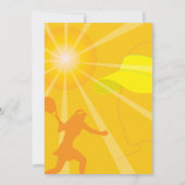 テニスのパーティの招待状のテンプレート 招待状 (裏面)