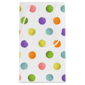 テニスのパーティーの好意 スモールペーパーバッグ (裏面)