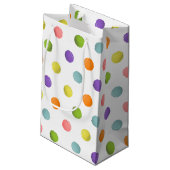 テニスのパーティーの好意 スモールペーパーバッグ (裏面アングル)