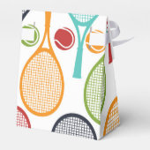 テニスのパーティー装飾用の卓球トリートボックス フェイバーボックス (裏面サイド)