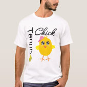テニスのヒックプレーヤー Tシャツ (正面)