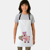 テニスのピグとテニスラケット エプロン (インサイチュ)