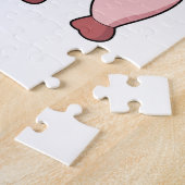 テニスのピグとテニスラケット ジグソーパズル (側面)