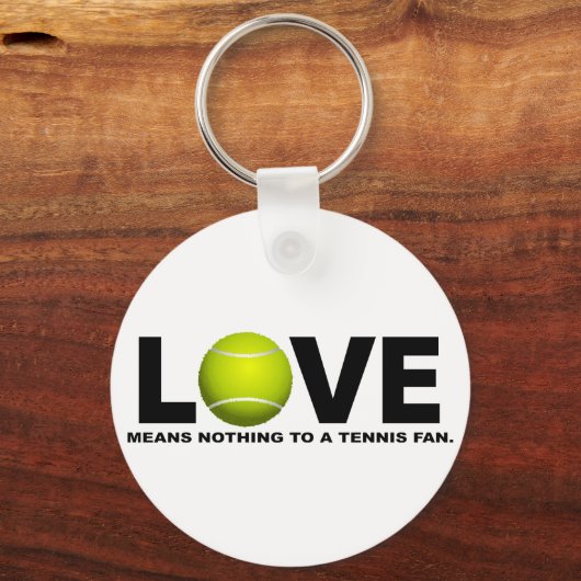 テニスのファンにとって愛は何の意味も持たない キーホルダー (正面)