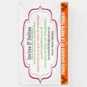 テニスのブスタークラブビジネスパーソナライズな旗 横断幕 (縦)