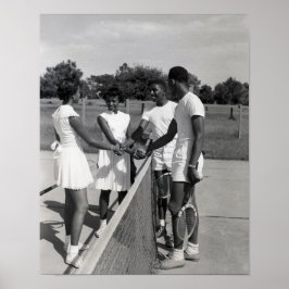 テニスのブラックプレイヤー ポスター