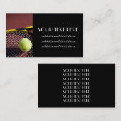 テニスのプロ 名刺 (正面/裏面)