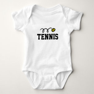 テニスのベビーや若い子供のための服 ベビーボディスーツ