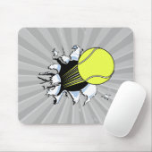 テニスのボールが～を引き裂く マウスパッド (マウス)