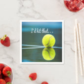 テニスのボール私がギフトを打っおもしろいた スタンダードカクテルナプキン (インサイチュ)