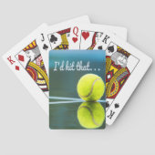 テニスのボール私がギフトを打っおもしろいた トランプ (裏面)