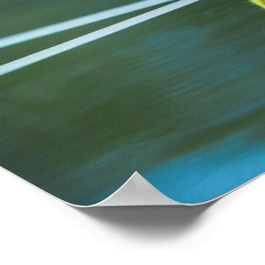 テニスのボール私がギフトを打っおもしろいた ポスター (角)