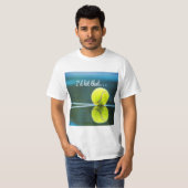 テニスのボール私がギフトを打っおもしろいた Tシャツ (正面フル)