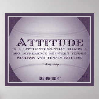 テニスのポスターと引用文010 ポスター