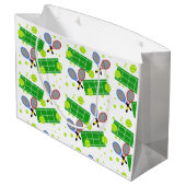 テニスのマッチ ラージペーパーバッグ (裏面アングル)