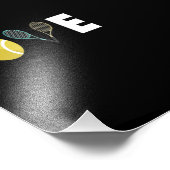 テニスのラブラケットボール フォトプリント            (角)