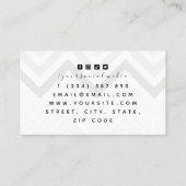 テニスのレッスンのプライベートコーチスポーツソーシャルメディア 名刺 (裏面)