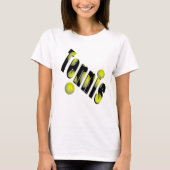 テニスのロゴとボール Tシャツ (正面)