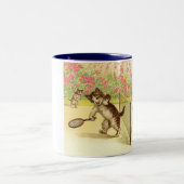 テニスのヴィンテージのマグ ツートーンマグカップ (中央)